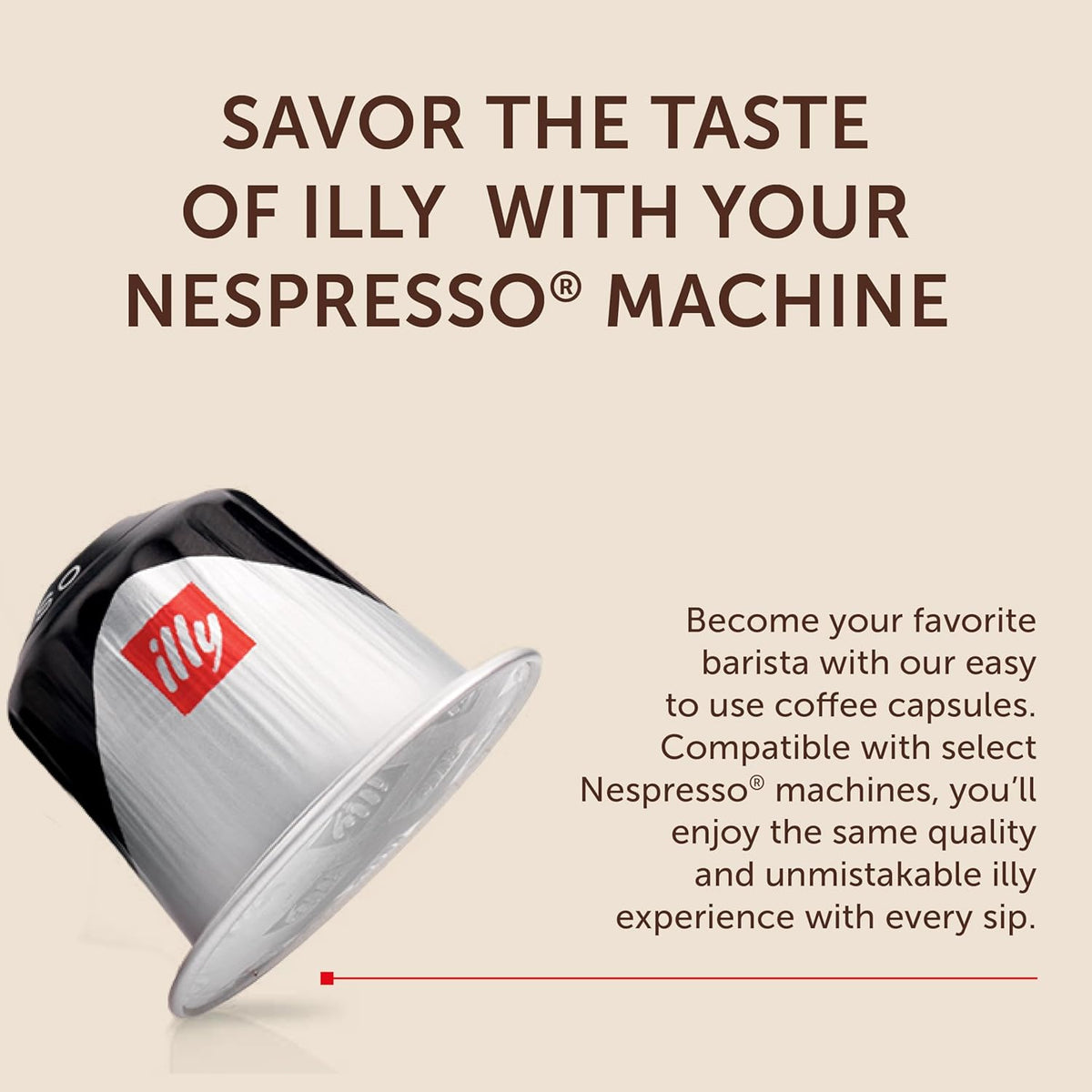 illy Aluminum Espresso Capsules - Compatible with Nespresso Machines - Classico, Forte, Intenso, Decaf, Classico Lungo Roasts - Variety - 10 Count (Pack of 10)