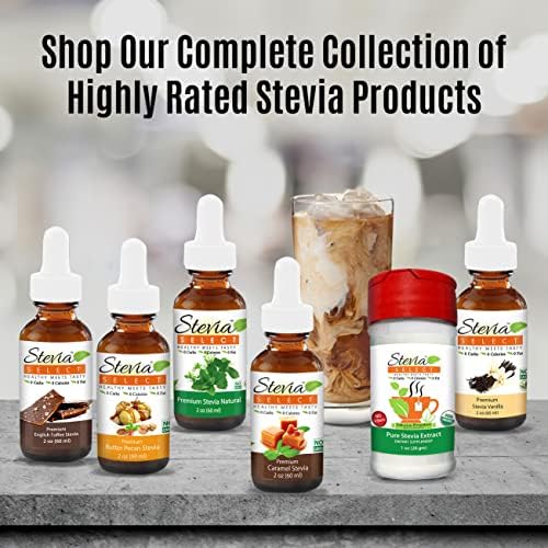 Stevia Select Black Cherry Flavored Liquid Stevia – Zero Calorie Coffee, Tea, Drink & Baking Sweetener, All-Natural, No Erythritol, Keto-Friendly Sugar Alternative, 300 Servings – 2 Oz