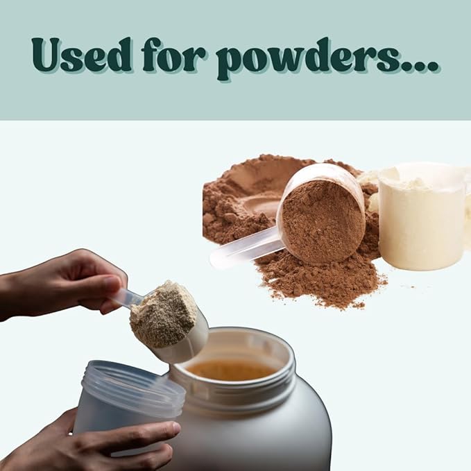 2 Teaspoon (2/3 Tablespoon | 10 mL) Long Handle Rounded Scoop for Measuring Coffee, Pet Food, Grains, Protein, Spices and Other Dry Goods (Pack of 5)