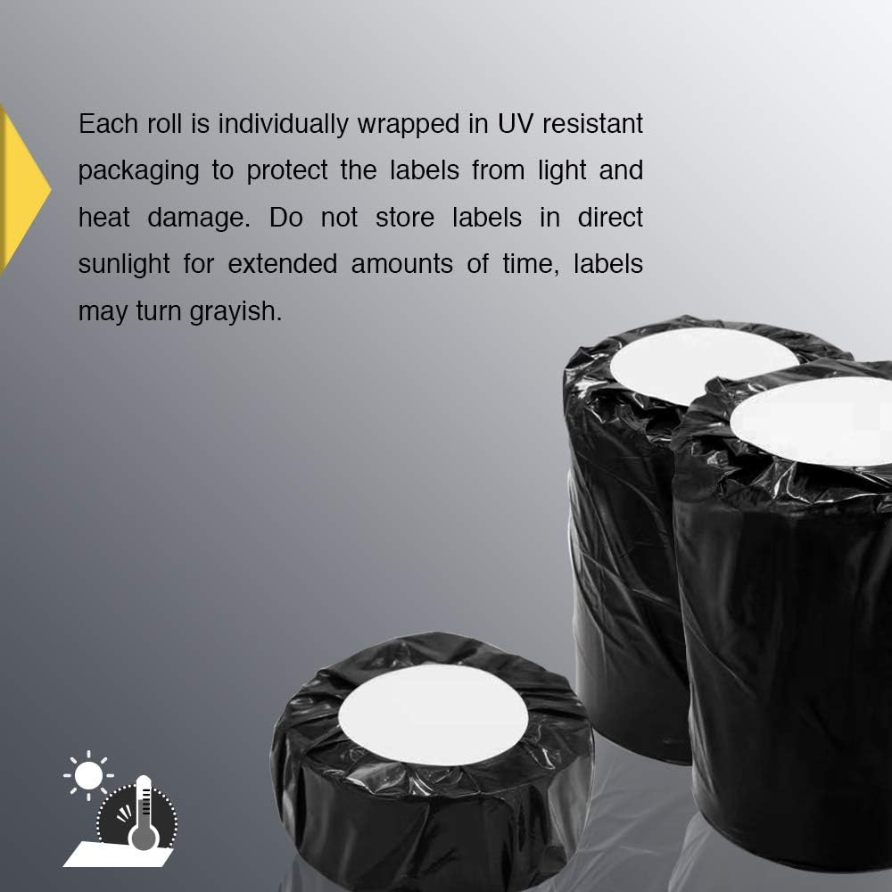 BETCKEY - 2.25" x 1.25" UPC Barcode & Multipurpose Labels Compatible with Zebra & Rollo Label Printer,Premium Adhesive & Perforated[Orange, 6 Rolls, 6000 Labels]