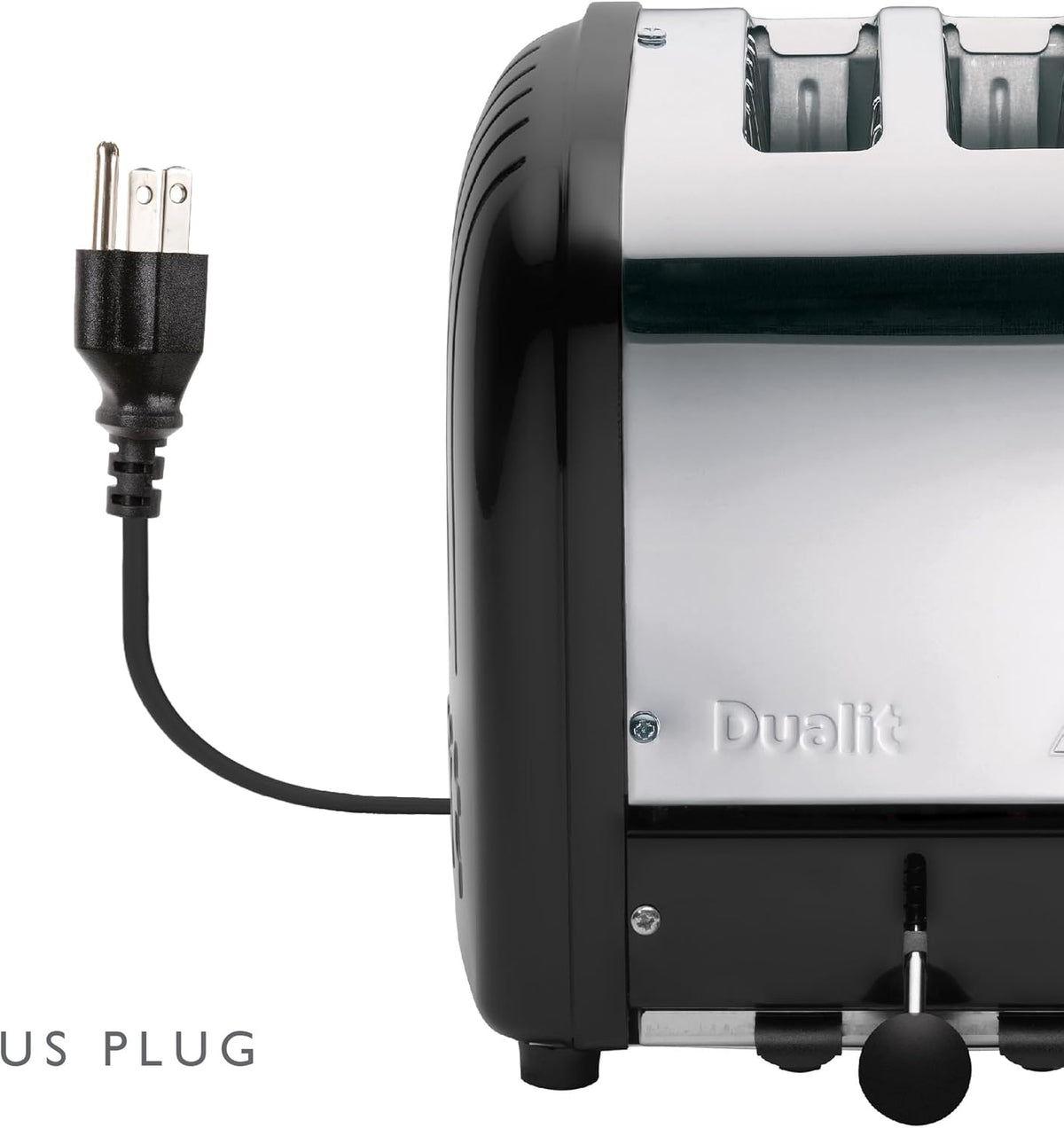 Dualit Classic 2 Slice NewGen Toaster - Stainless Steel - Hand Built in the UK - Replaceable ProHeat elements - Defrost Bread - Mechanical Timer - Matt Black Classic Toaster