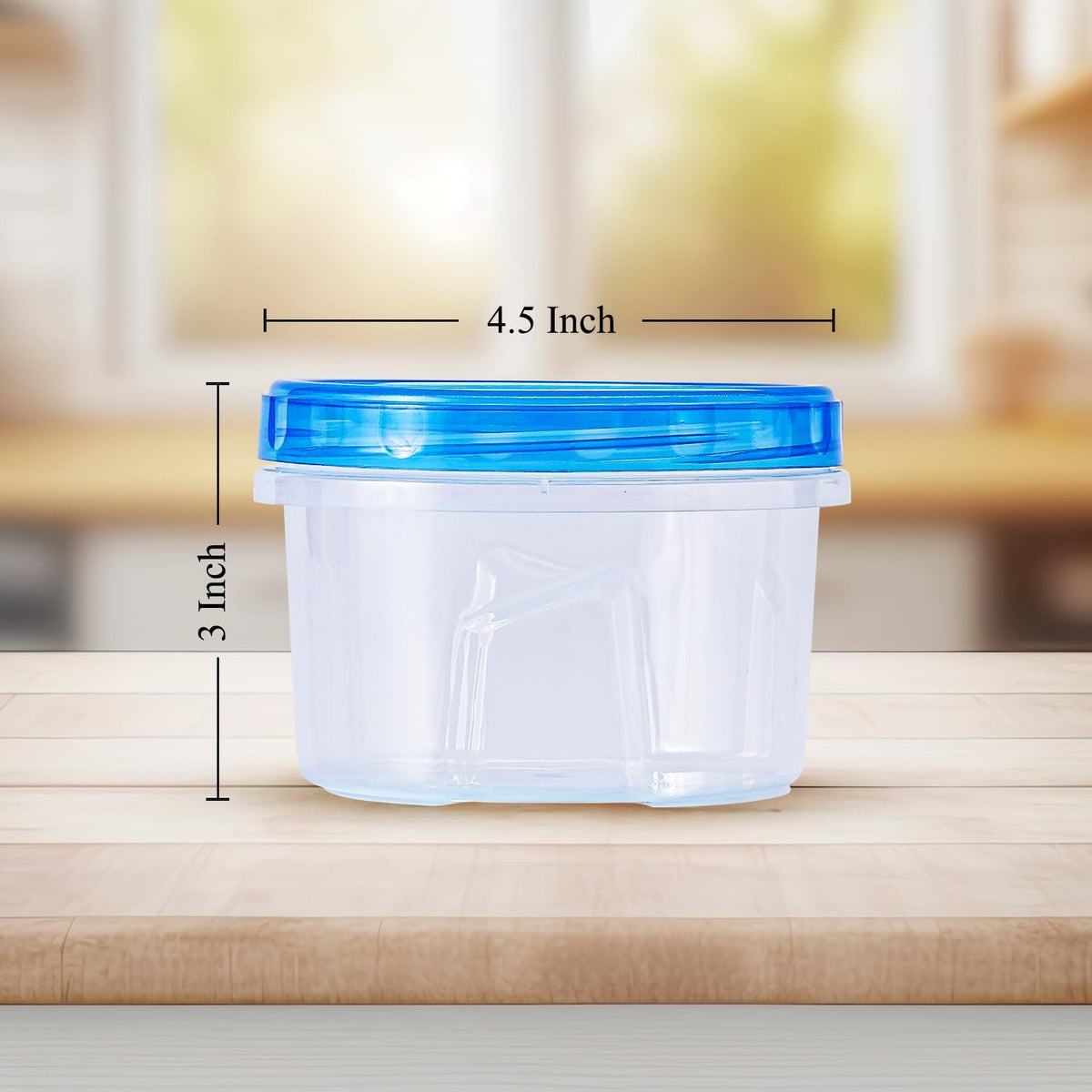 RFAQK 24 pcs Freezer Storage Containers with Lids-(16OZ) 12 Food Storage Containers with 12 Twist Top-Deli Container for Soup-Reusable Plastic Box for Lunch, Gym, Travel