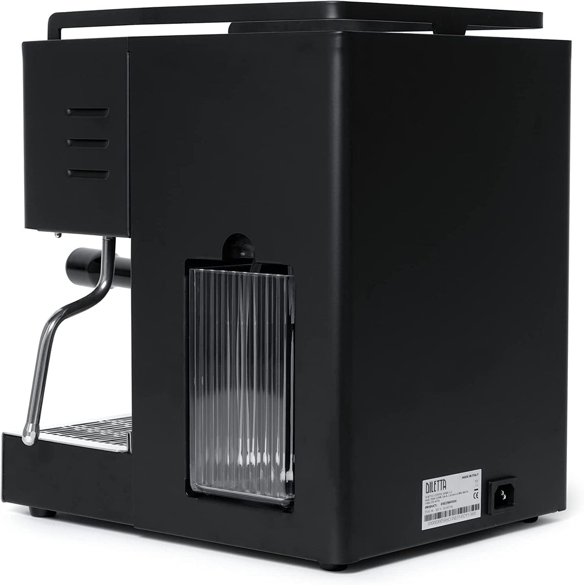 Diletta Mio Espresso Machine (Black) and Eureka Mignon Notte Grinder Bundle