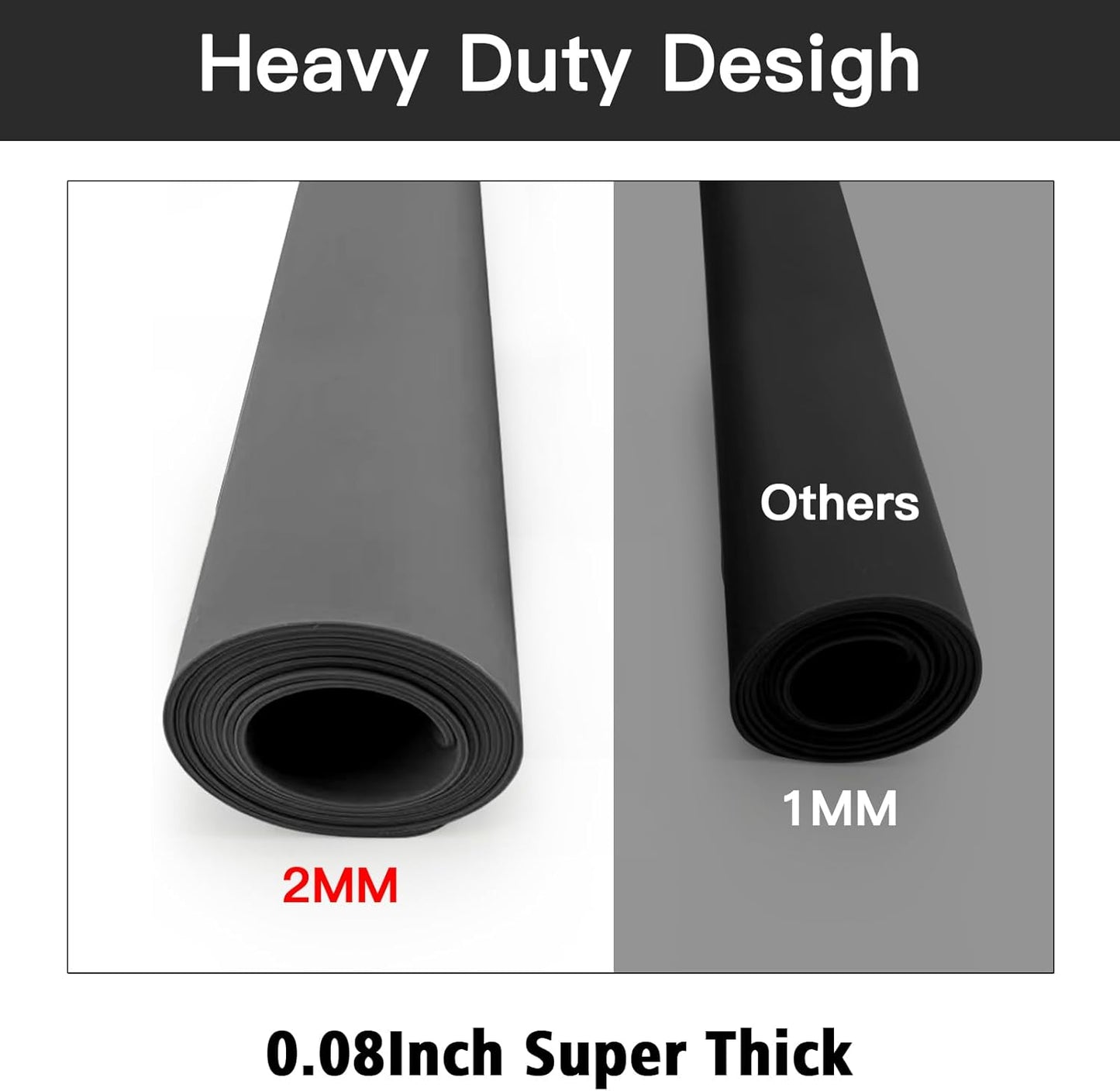 2MM Extra Thick Large Silicone Mat, 47.2"x23.6"*0.08" Silicone Mats for Kitchen Counter, Non-slip Heat Resistant Mat, Kitchen Counter Mat, Waterproof Countertop Protector for Craft (Bright Blue)