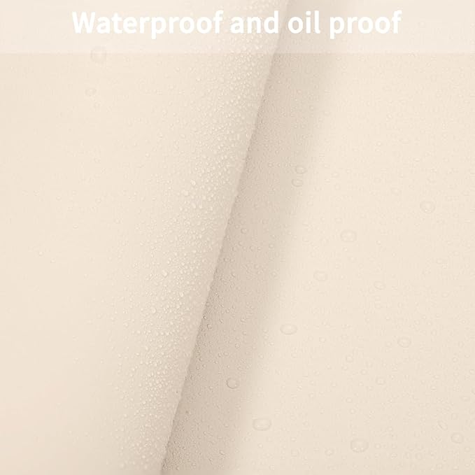 Table Protector for Dining Room - Can Be Used On Both Sides Waterproof and Easy to Clean Good Flatness Used for Dining Table(Off White+Light Gray 54x54)