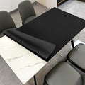 Dining Table Pad - 34x72 Inch Waterproof Easy to Clean Can Conceal Flaws Protector The Table Top from Scratches Used for Dining (Black+Black 34x72)