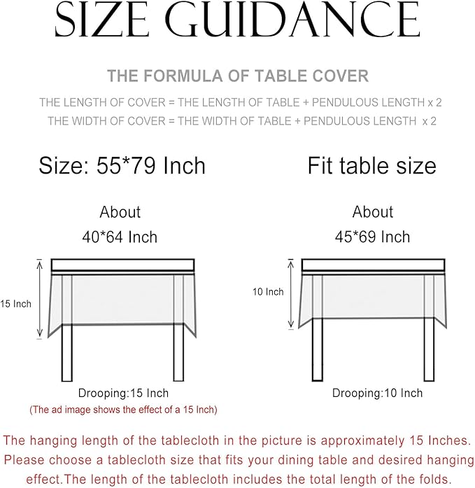 patdrea Designer Green Rectangle Tablecloth,Framhouse Vintage French Violets Pattern Tablecloths,Elegant Floral Table Cover Decor for Kitchen Dining Christmas,Party,Thanksgiving,55"x79"-Tara a