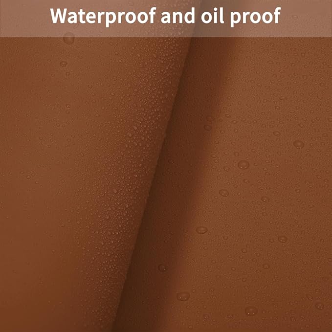Vanity Top Protector - Can Be Used On Both Sides Waterproof and Easy to Clean Good Flatness Used for Dresser Table(Brown+Gray 10x48)