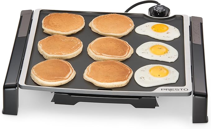Presto 07071 15-inch Electric Tilt-n-fold Griddle, Black