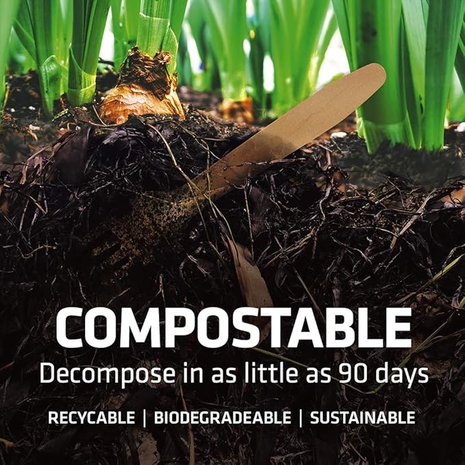 5.5 Inch Wooden Coffee Stirrers, 1000 Count, Disposable & Compostable Wood Coffee Stick Stirrers | Eco-Friendly, Sustainable, Organic, Biodegradable, Vegan-Friendly Coffee Station Supplies