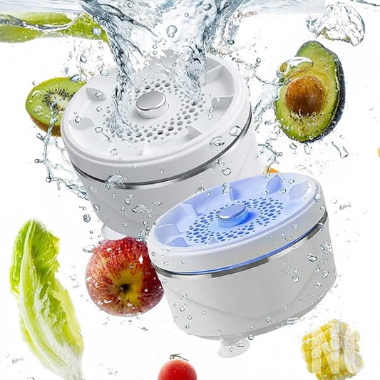 Fruit and Vegetable Washing Machine, Vegetable Purifier Titanium Electrolysis Fruit and Veggie Cleaning Machine, Fruit Cleaner Device for Home Kitchen Fruits, Vegetables, Meat and Tableware (1 Pcs)