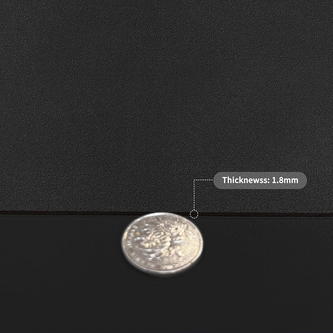 Dresser Protector Top - 16x78 Inch Waterproof Easy to Clean Can Conceal Flaws Protector The Table Top from Scratches Used for Coffee Table Dresser(Black+Black 16x78)