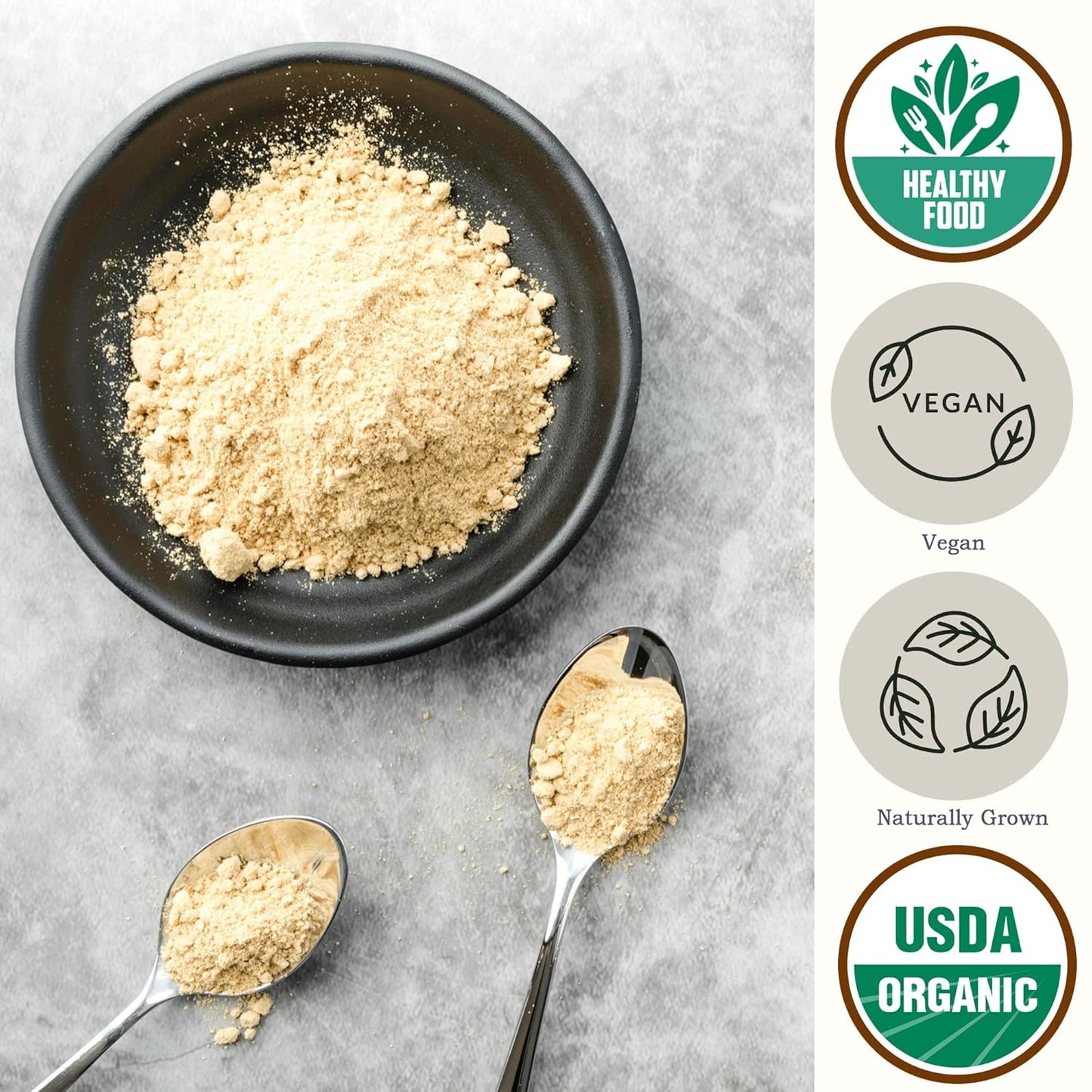 Be Still Farms Kamut Flour Organic Bulk - Bread Flour for Baking (4.8 lb) Khorasan - Organic Whole Wheat Flour Unbleached - High in Fiber | USA Grown | USDA Certified | Vegan | Non-GMO