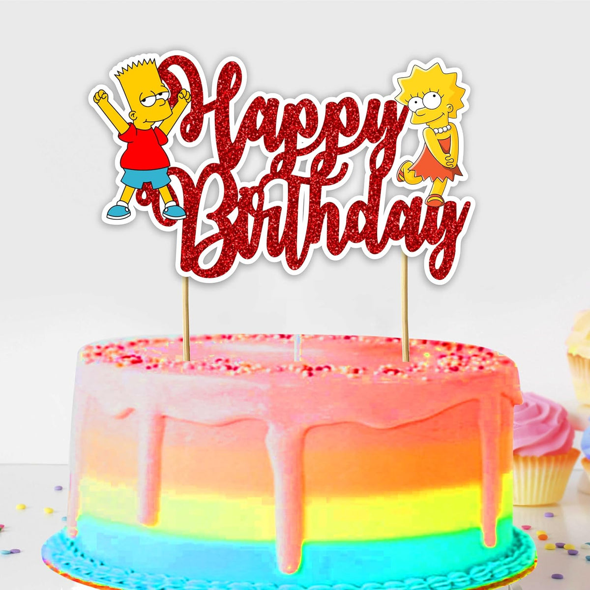 Seyal® Brt Simpson Happy Birthday Cake Topper