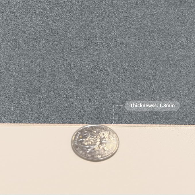 Table Pad Protector for Dining Room Table - Can Be Used On Both Sides Waterproof and Easy to Clean Good Flatness Used for Dining Table(Off White+Light Gray 54x72)