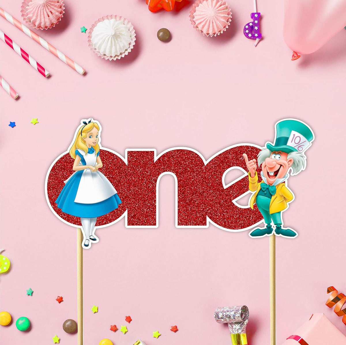 Seyal® Alice in Wondrland One cake topper