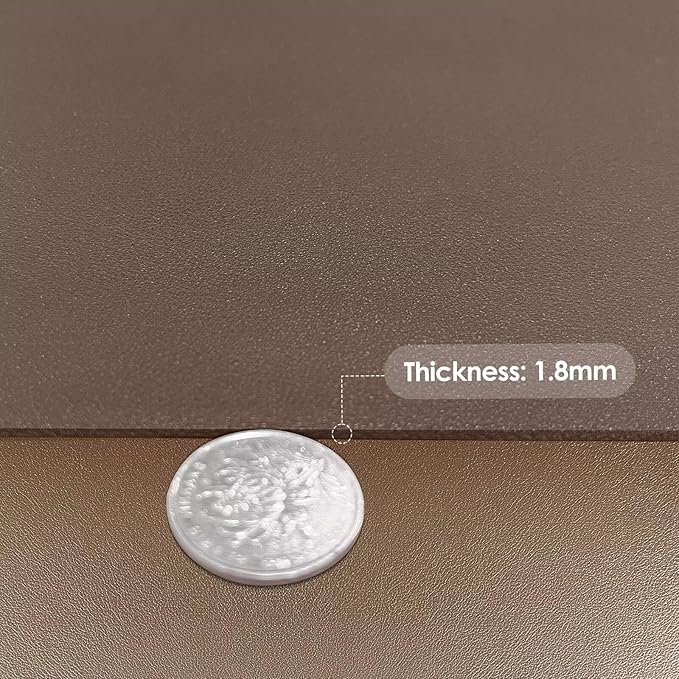 Desk Pad - 14x45 Inch Waterproof Easy to Clean Can Conceal Flaws Protector The Table Top from Scratches Used for Coffee Table Office Table Dresser(Mud Color+Champagne Gold 14x45)